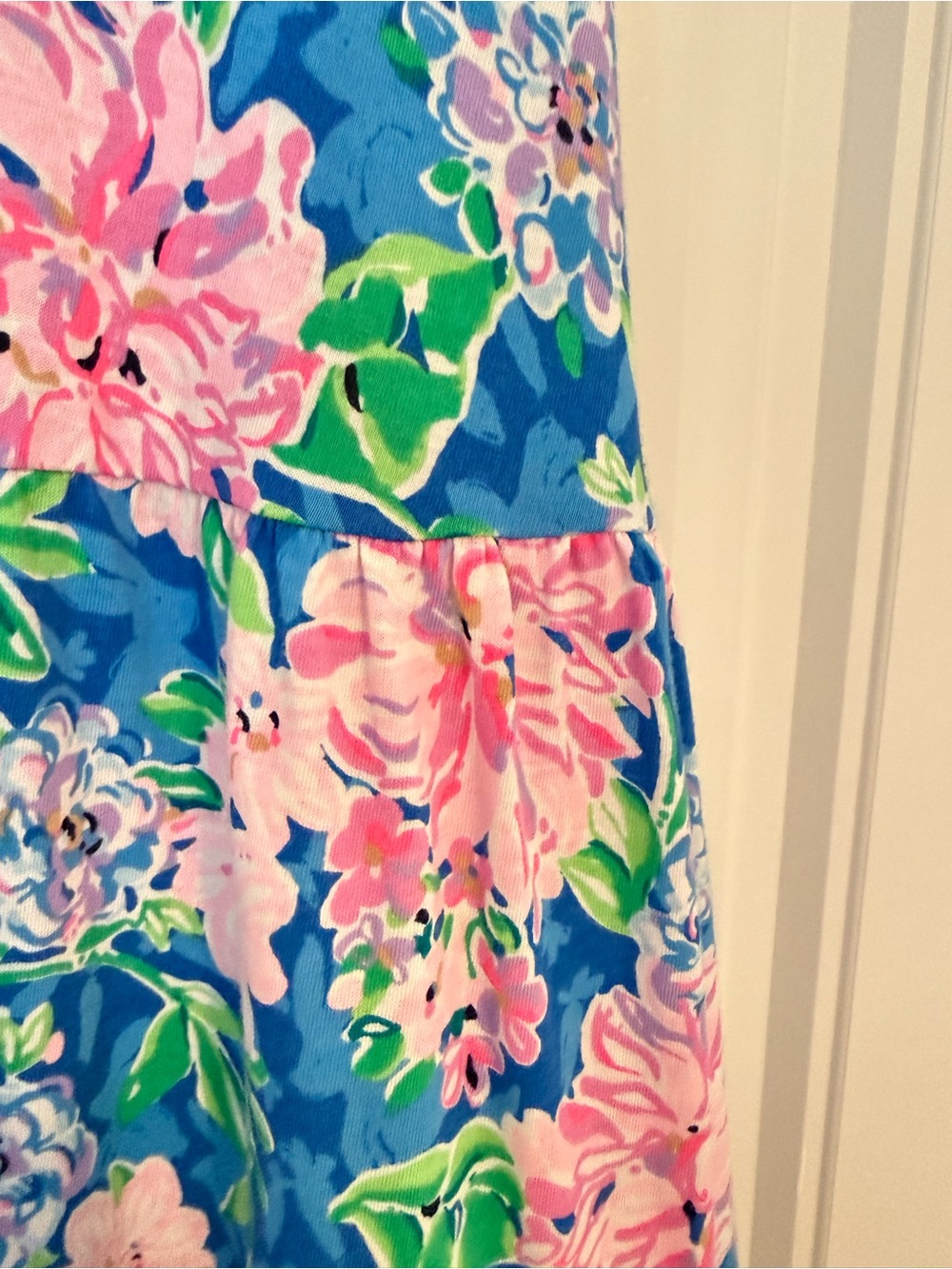Lilly Pulitzer Kawai Flutter Sleeve Tiered Knit Cotton Dress Size Large - Picture 4 of 9